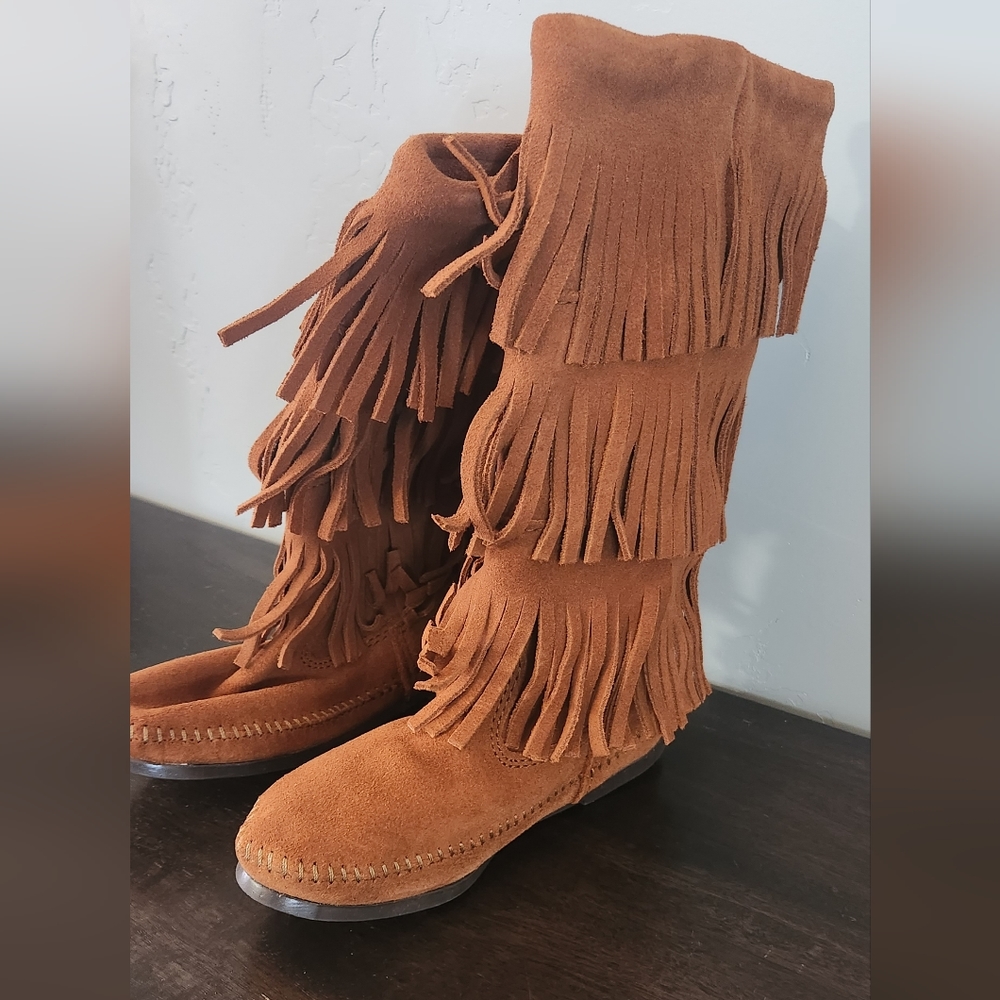 Minnetonka Fringe Boots